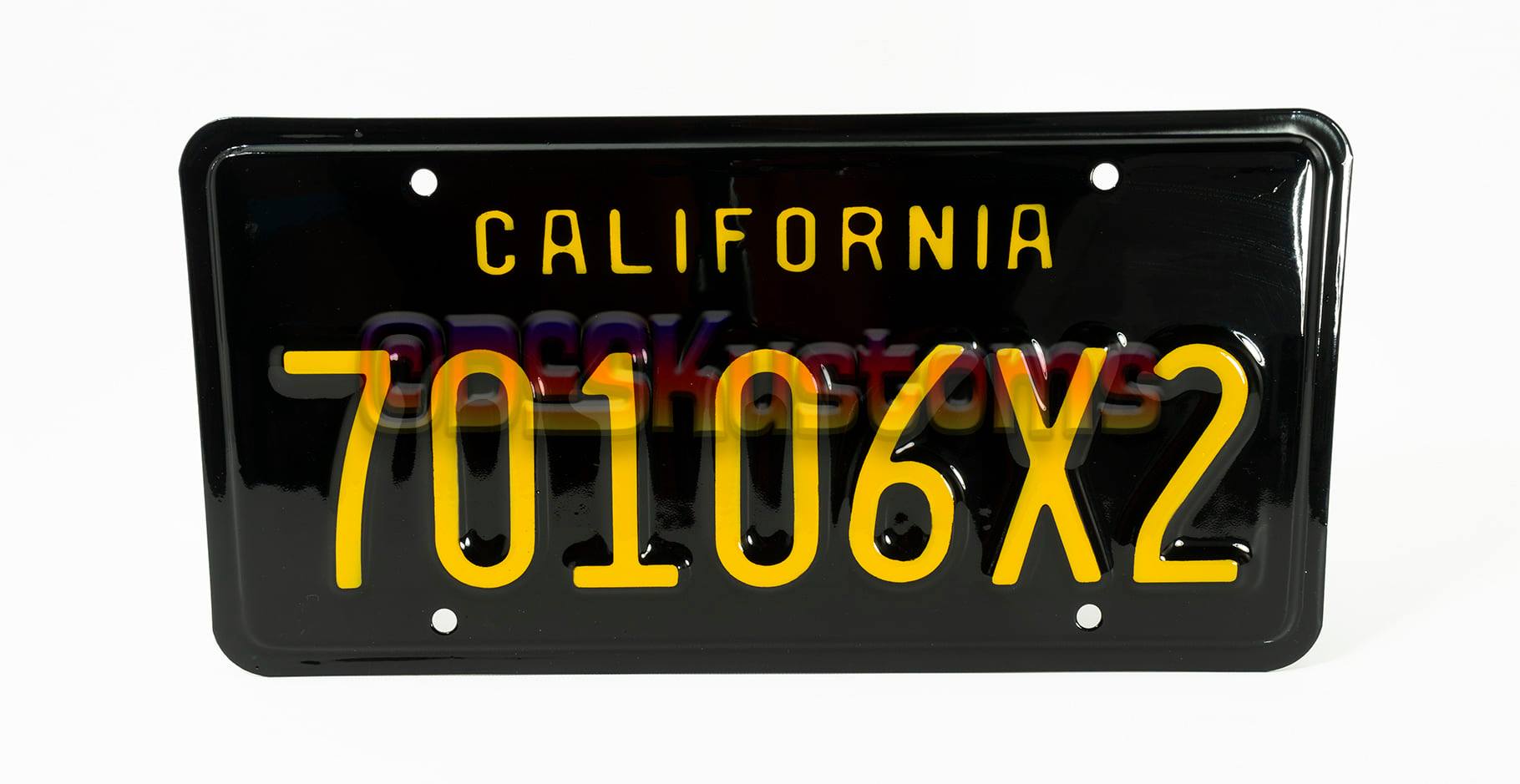 Tamco Paint Jetblack & Yellow Sunrise in License Plate Number