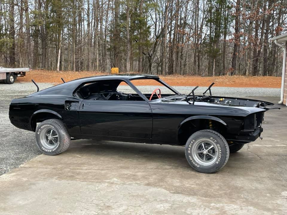 Tamco Paint Murdered Out Black in 1969 Ford Mustang Fastback