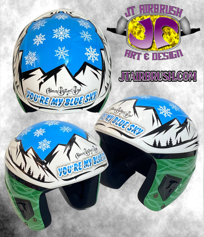 Tamco Paint HC9500 HI-Speed Impact 30 Min Clearcoat Kit in Airbrushed Ski Helmet