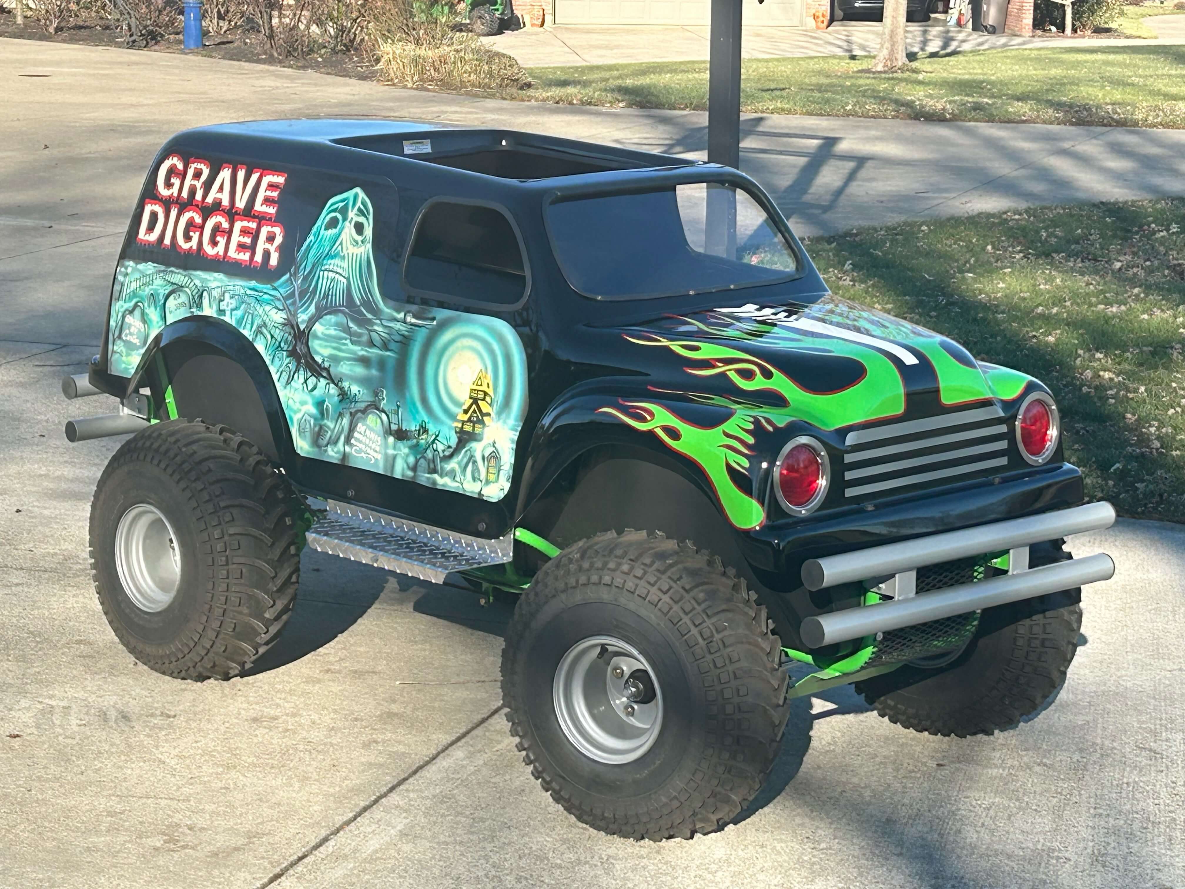 Tamco HC2104 High Solids Clearcoat on Carter Brothers Mini Monster Grave Digger