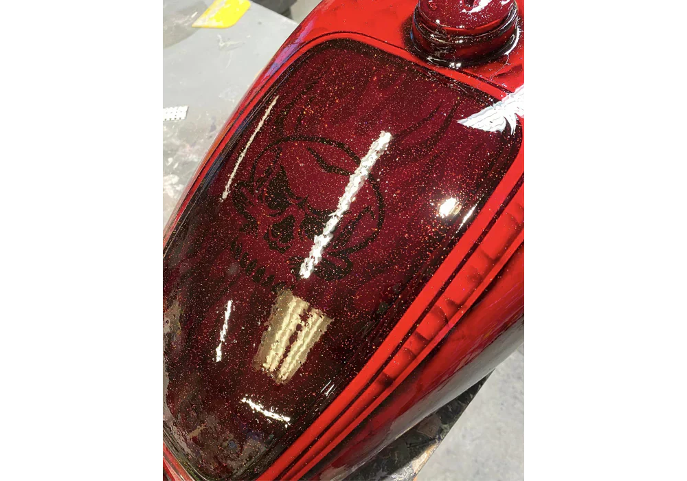 Tamco Paint OG Red Motorcycle in Motorcycle Gas Tank
