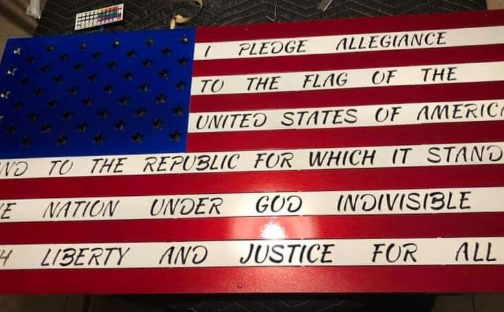 Tamco Paint Stars & Stripes White Pearl on Flag Signage