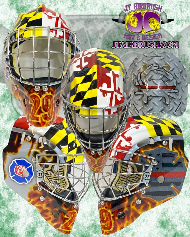 Tamco Paint HC9500 HI-Speed Impact 30 Min Clearcoat in Hockey Goalie Mask