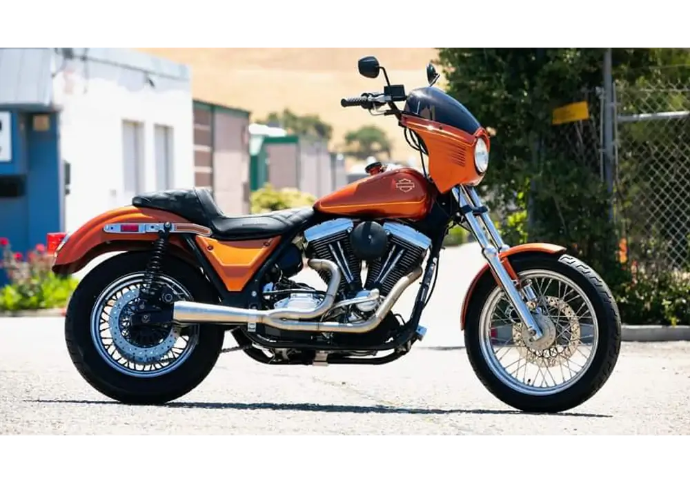 Harley of Scotland 36 ヴィンテージオレンジ/コーヒー SHOCKTOP ORANGE | KEVIN STEWARD | 2002 HARLEY DAVIDSON FXR