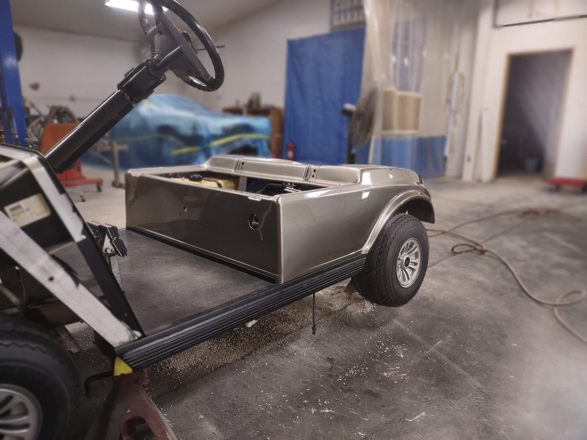 Tamco Paint Galactic Grey 2.0 in Golf Cart