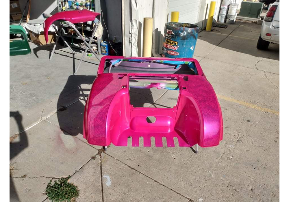 Tamco Paint Sexy AF Pink in Golf Cart