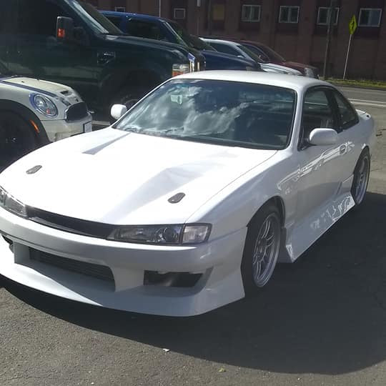 Tamco Paint Blizzard of Ozz Blue Pearl on Nissan 240SX