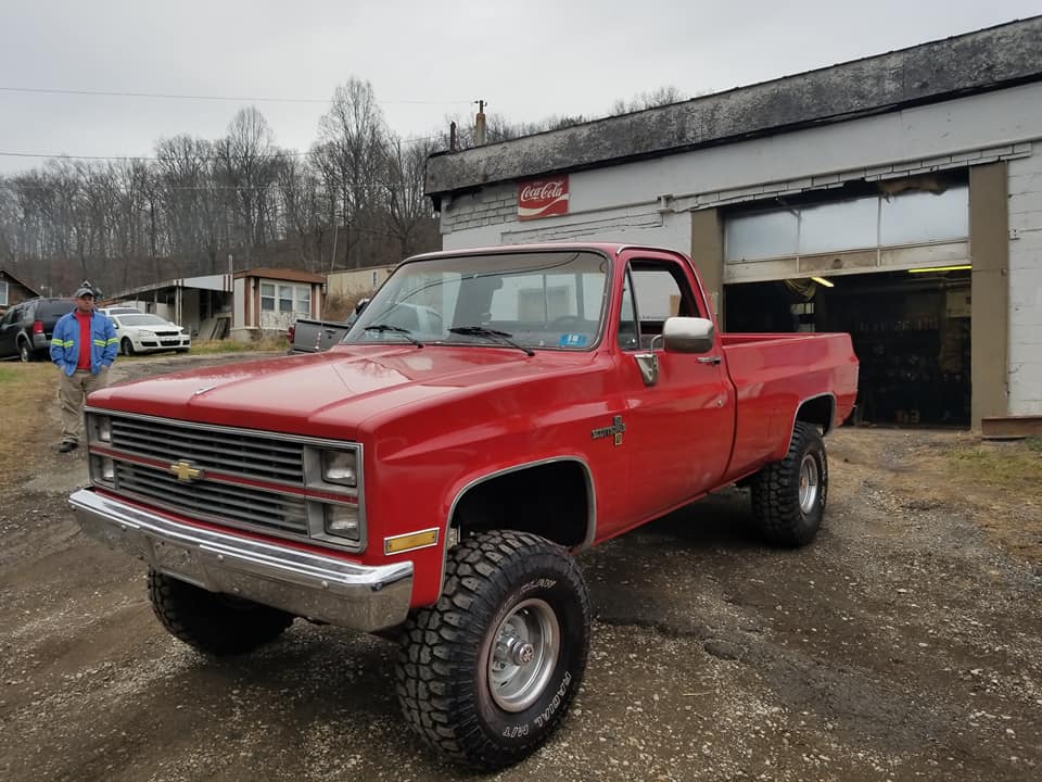 Tamco Paint Ford Candy Apple Red on Chevrolet C/K