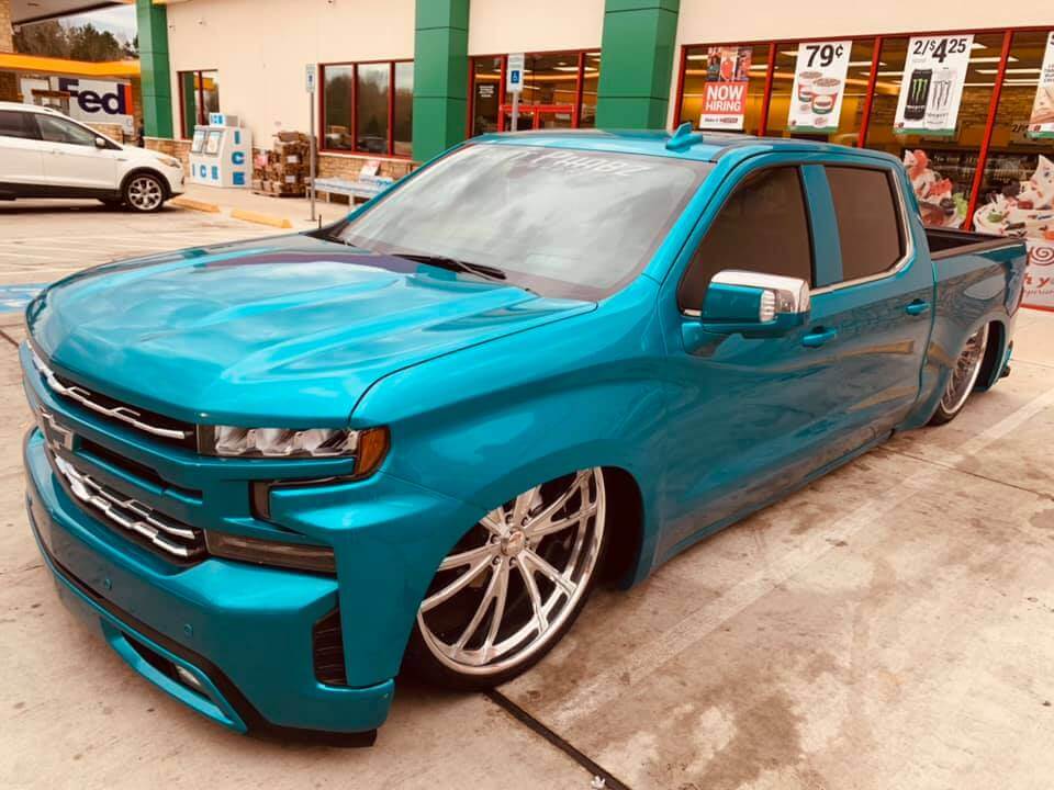 Tamco Paint Caribbean Current Pearl on Chevrolet Silverado