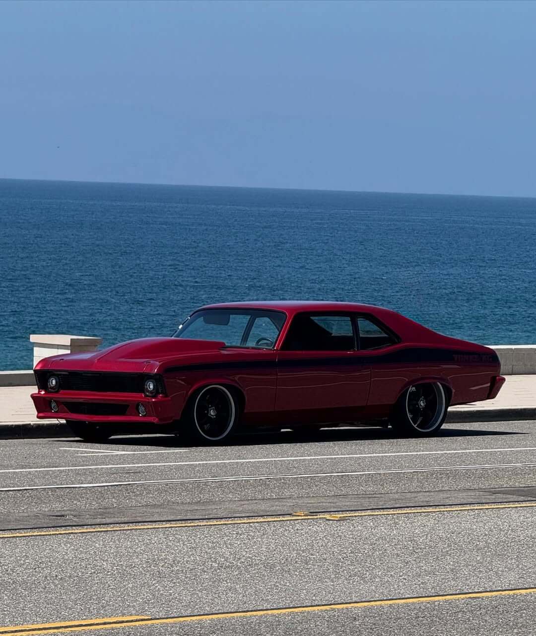 Tamco Paint Courage Red in 1970 Chevrolet Nova