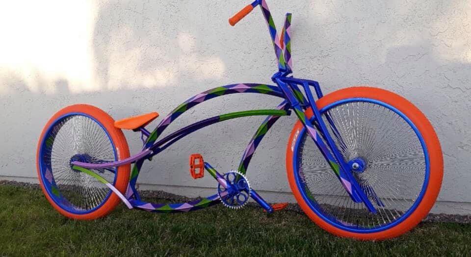 Tamco Paint Custom Colors on Custom Stretched Lowrider Bicycle