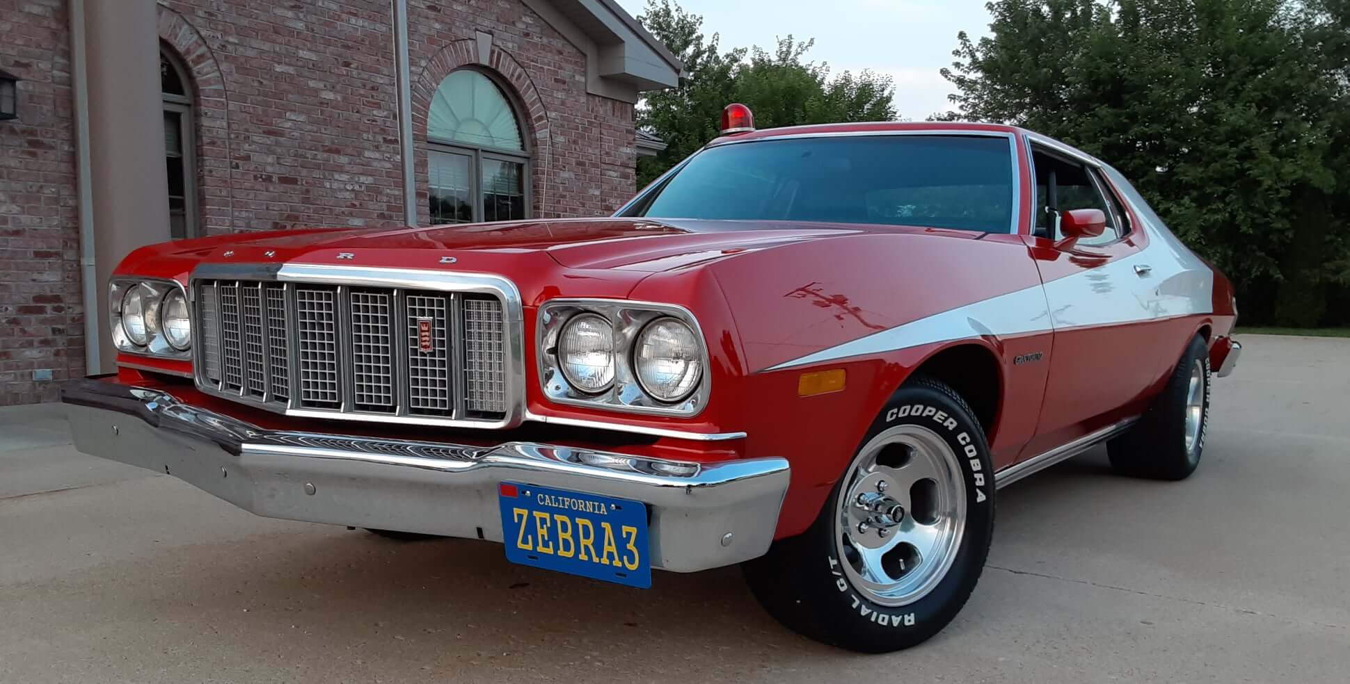 Tamco Paint Ford Bright Red and Ford High Performance White on Ford Gran Torino