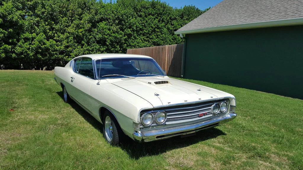 FORD WIMBLEDON WHITE | MIKE YATES | 1969 FORD TORINO GT