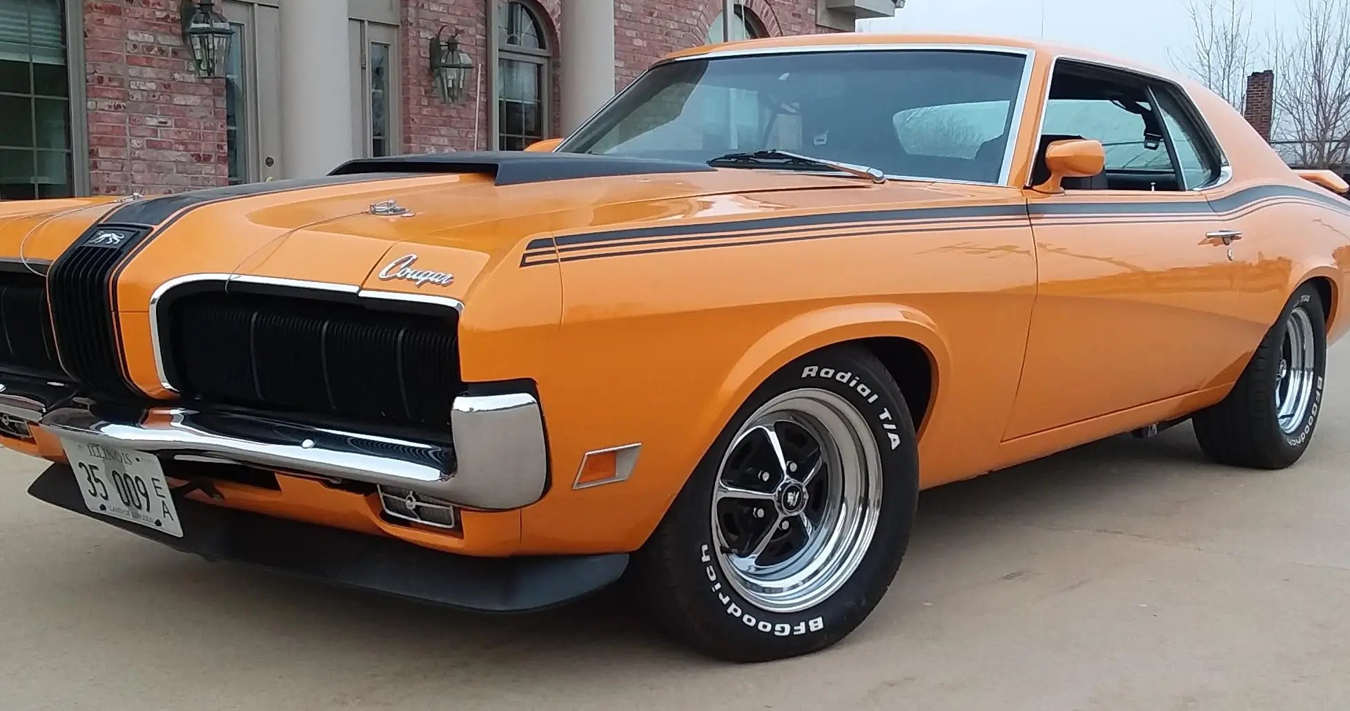 Tamco Paint Grabber Orange Basecoat on Mercury Cougar