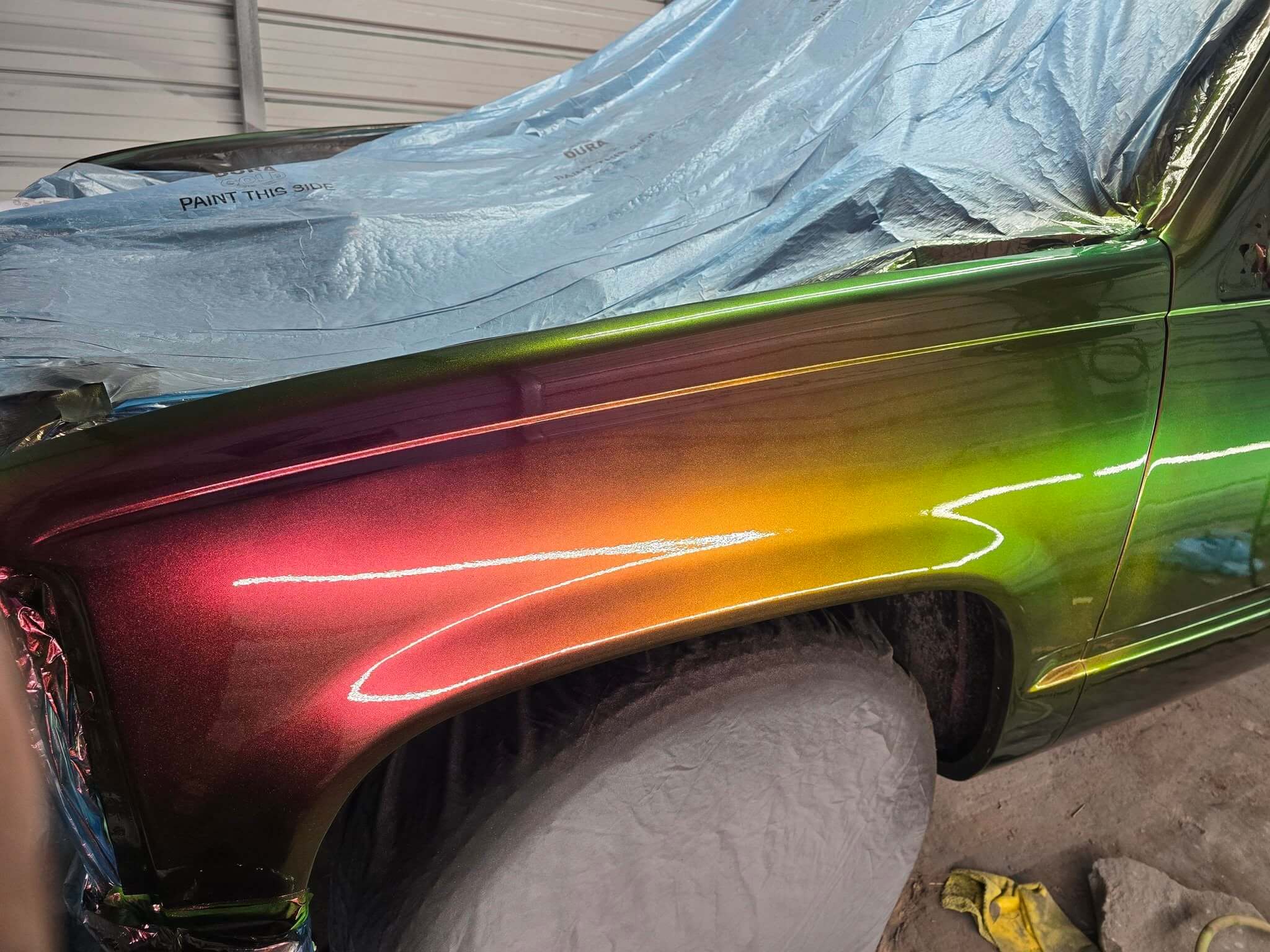 Tamco Paint HB9900 Jet Black Basecoat on 1989 Chevrolet C1500