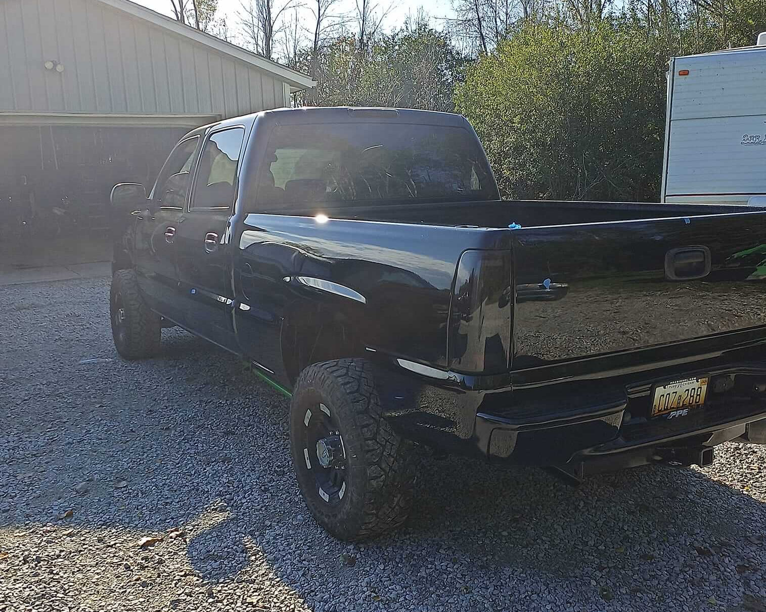Tamco Paint HB9900 Jet Black Basecoat on GMC Sierra