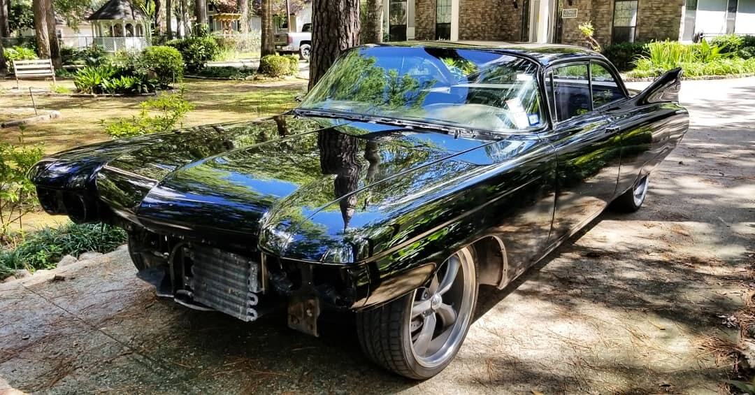 Tamco Paint HB9900 Jet Black Basecoat on 1959 Cadillac