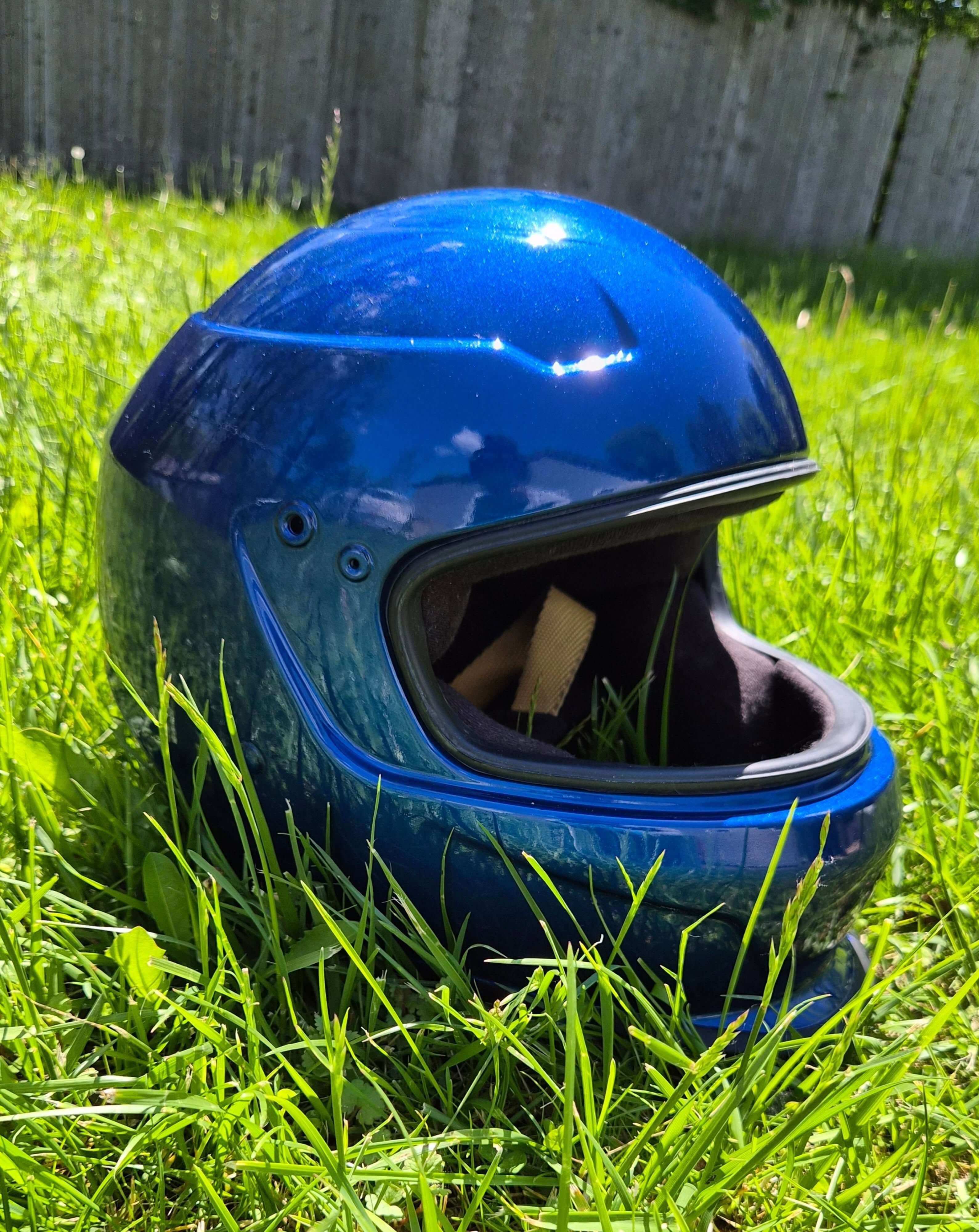 Tamco Paint Basecoat Factory Packs (HB9900 Jet Black) on Motorcycle Helmet