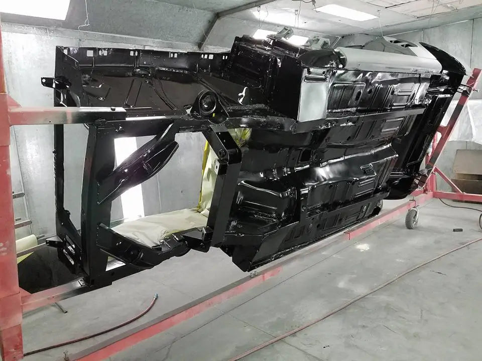 Tamco Paint HB Chassis Black Single Stage Kit on Car Chassis