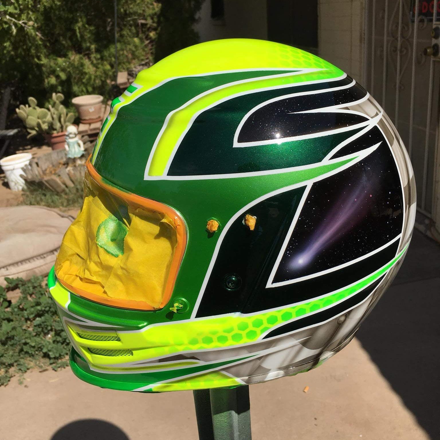 Tamco Paint HC2104 High Solids Clearcoat on Helmet