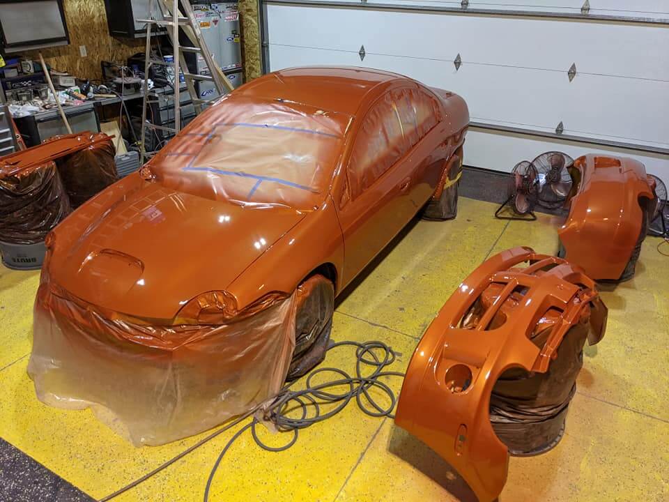 Tamco Paint HC2104 High Solids Clearcoat on Dodge Neon SRT4