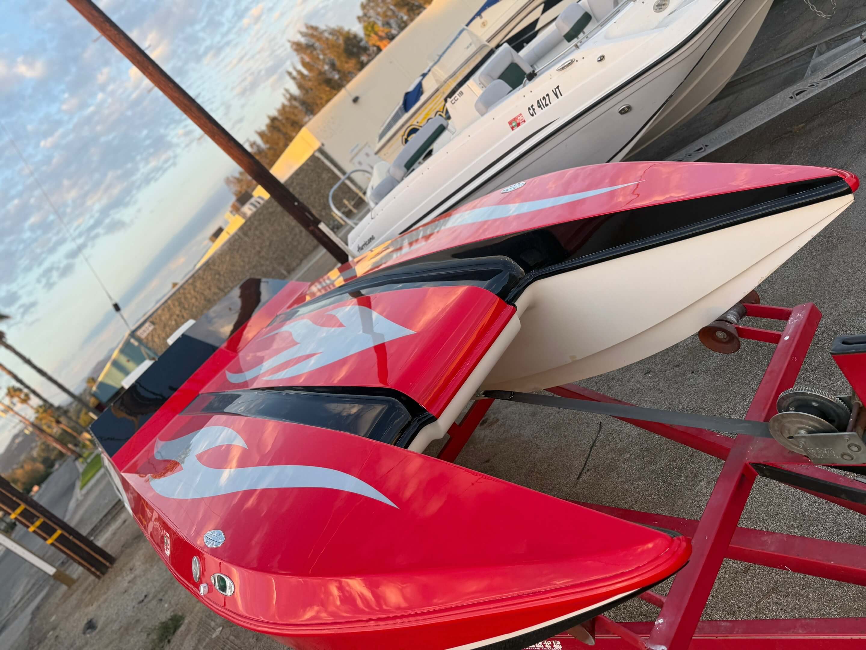 Tamco Paint HC2104 High Solids Clearcoat on Boat