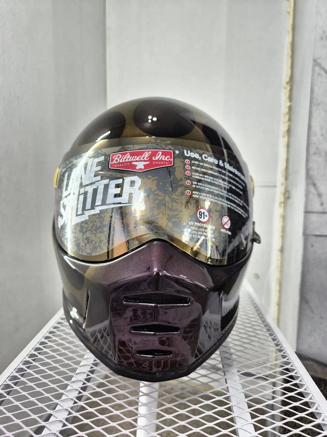 Tamco Paint HC2104 High Solids Clearcoat Kit on Motorcycle Helmet