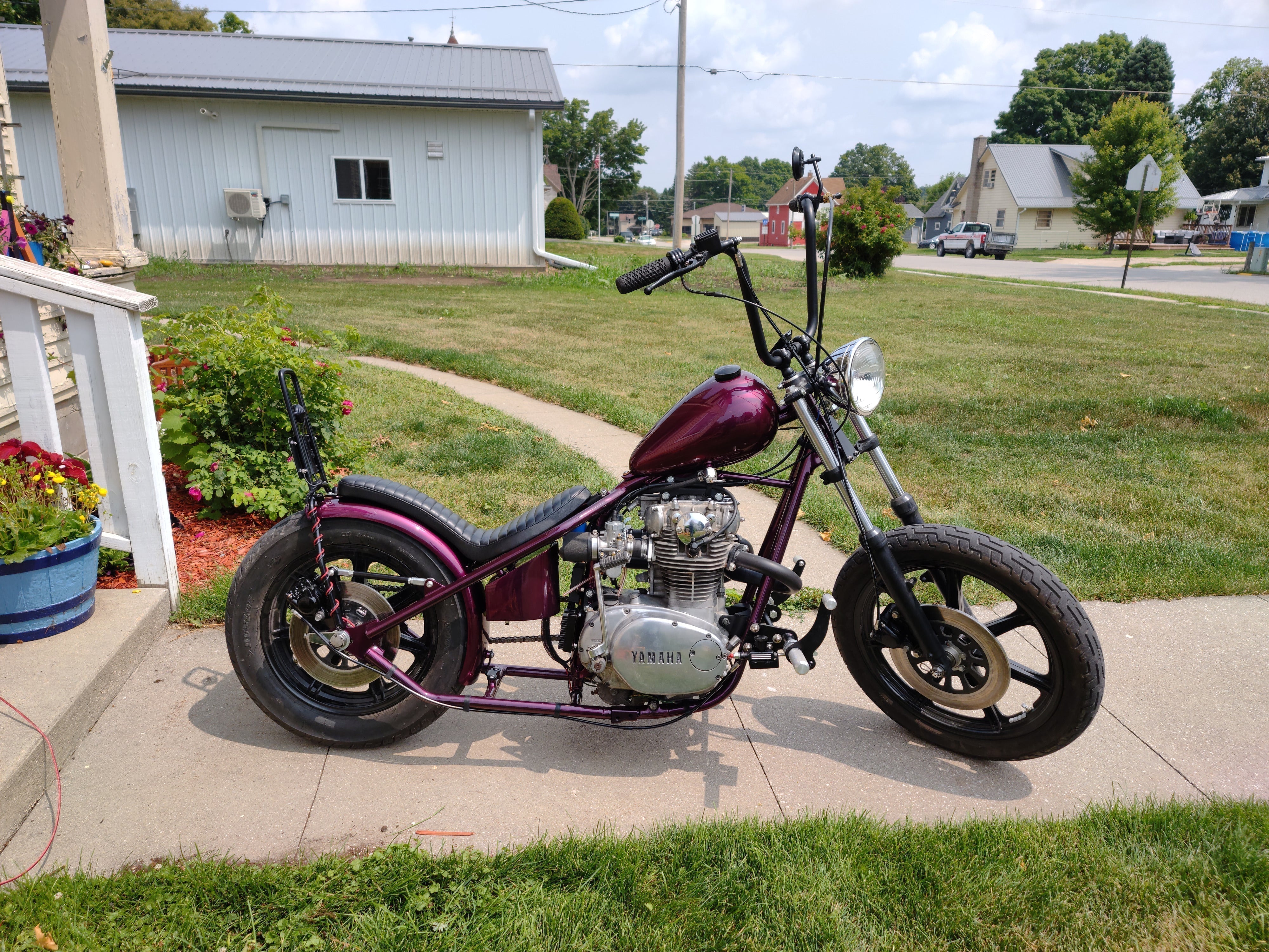 Tamco Paint Rasberry Jam in 1981 Yamaha XS 650 Chopper