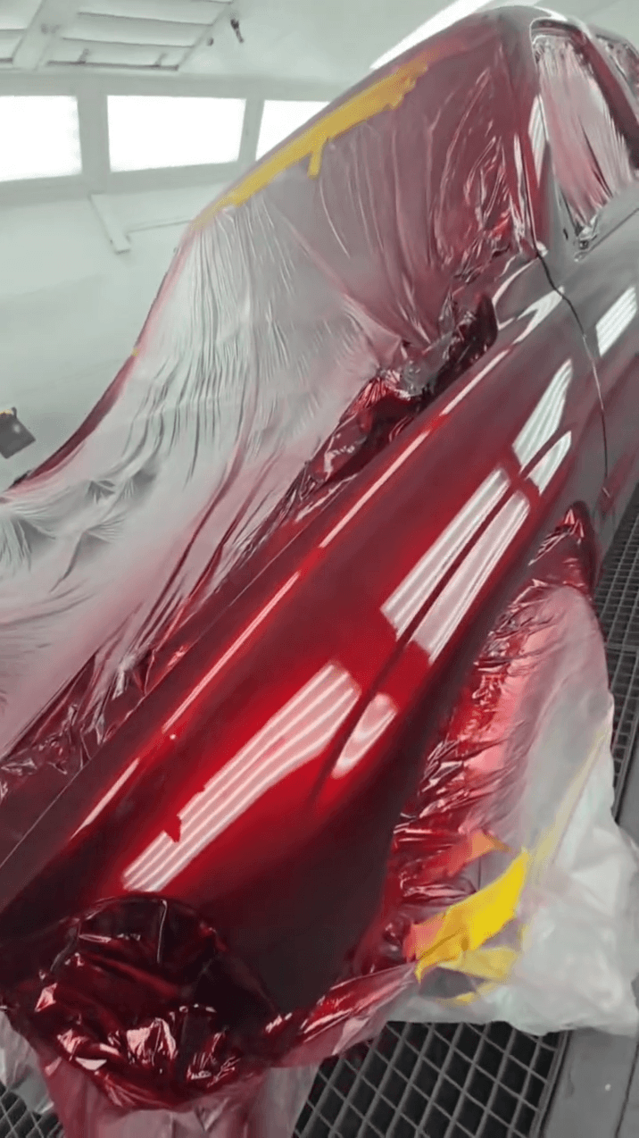 Tamco Paint OG Red 2K Candy on GMC Sierra