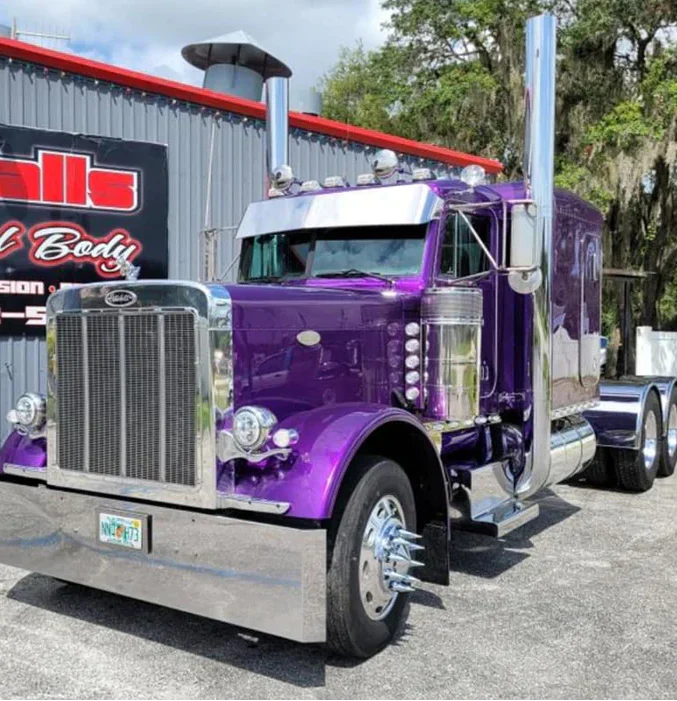 Tamco Paint Purple Pop Pearl in 2006 Peterbilt 379 Flat Top