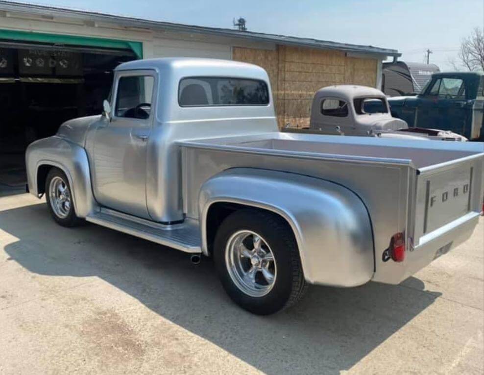 Tamco Paint Slick Silver Metallic on 1956 Ford F100