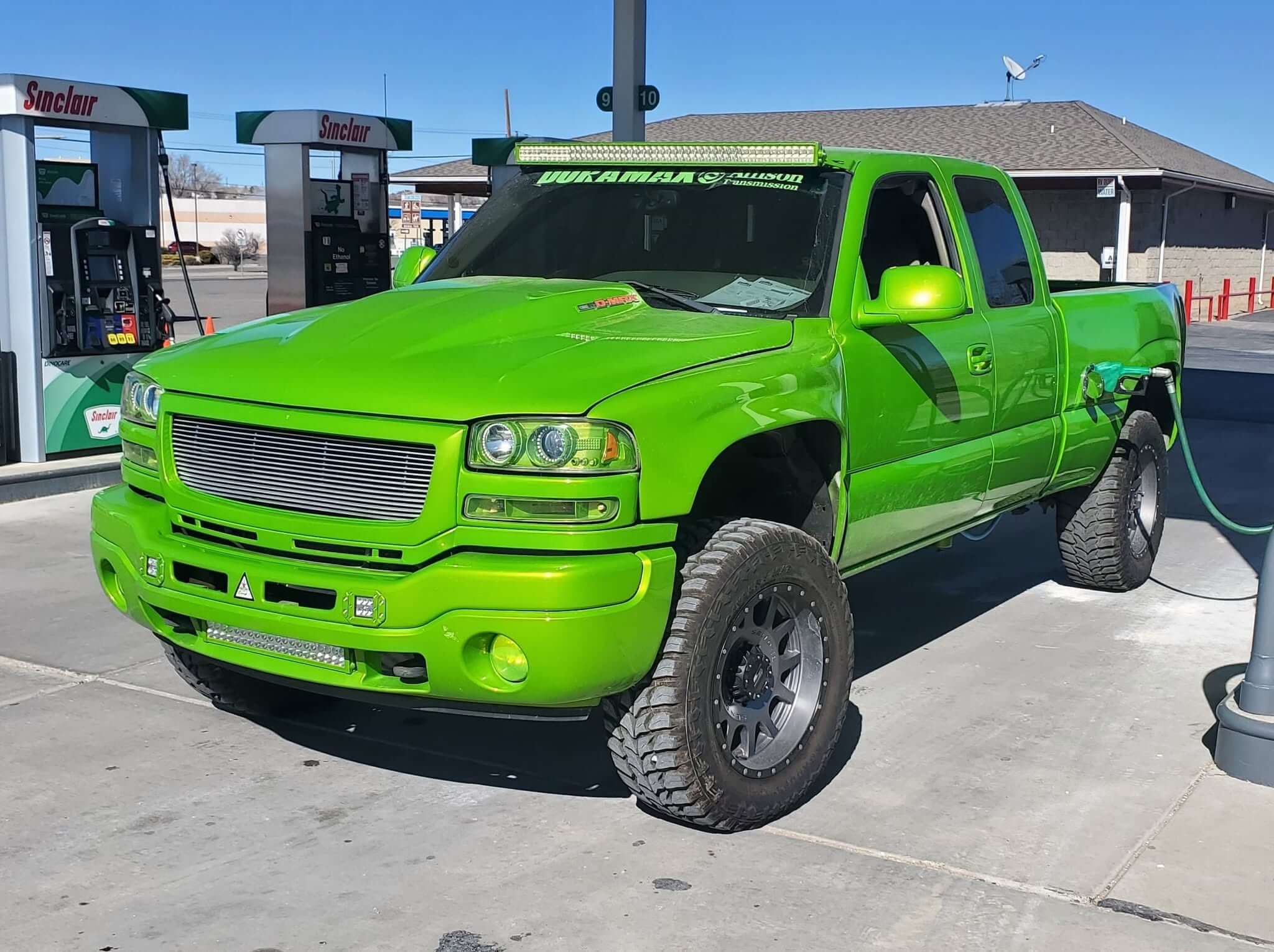 Tamco Paint Sublime Green on GMC Sierra HD