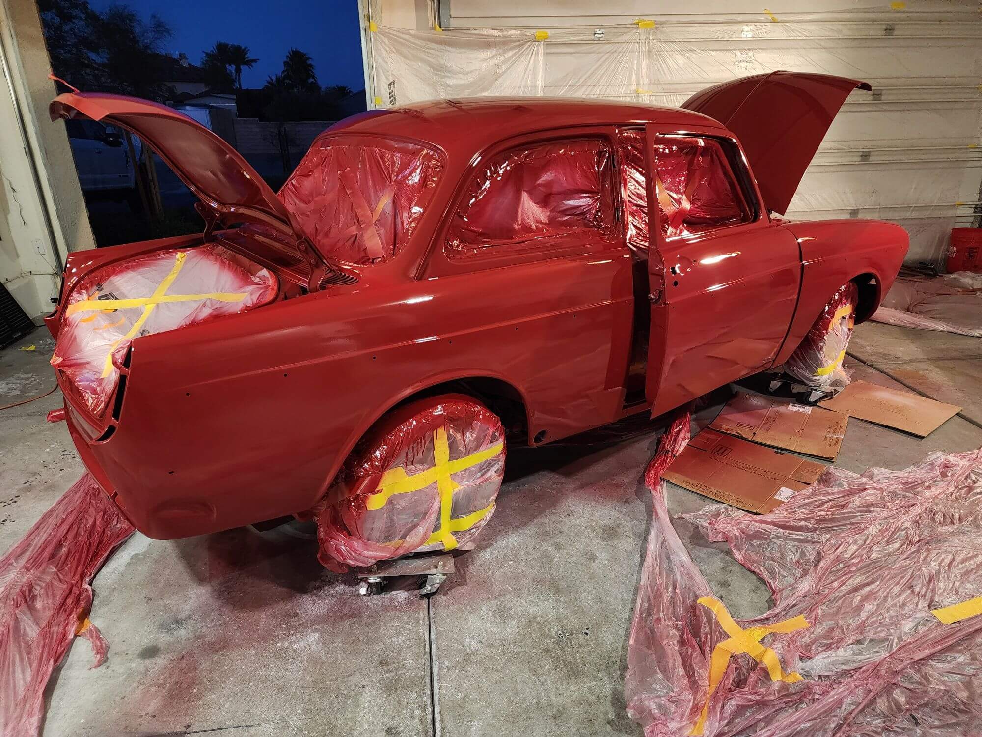 Tamco Paint Volkswagen Ruby Red on Volkswagen Type 3 Notchback