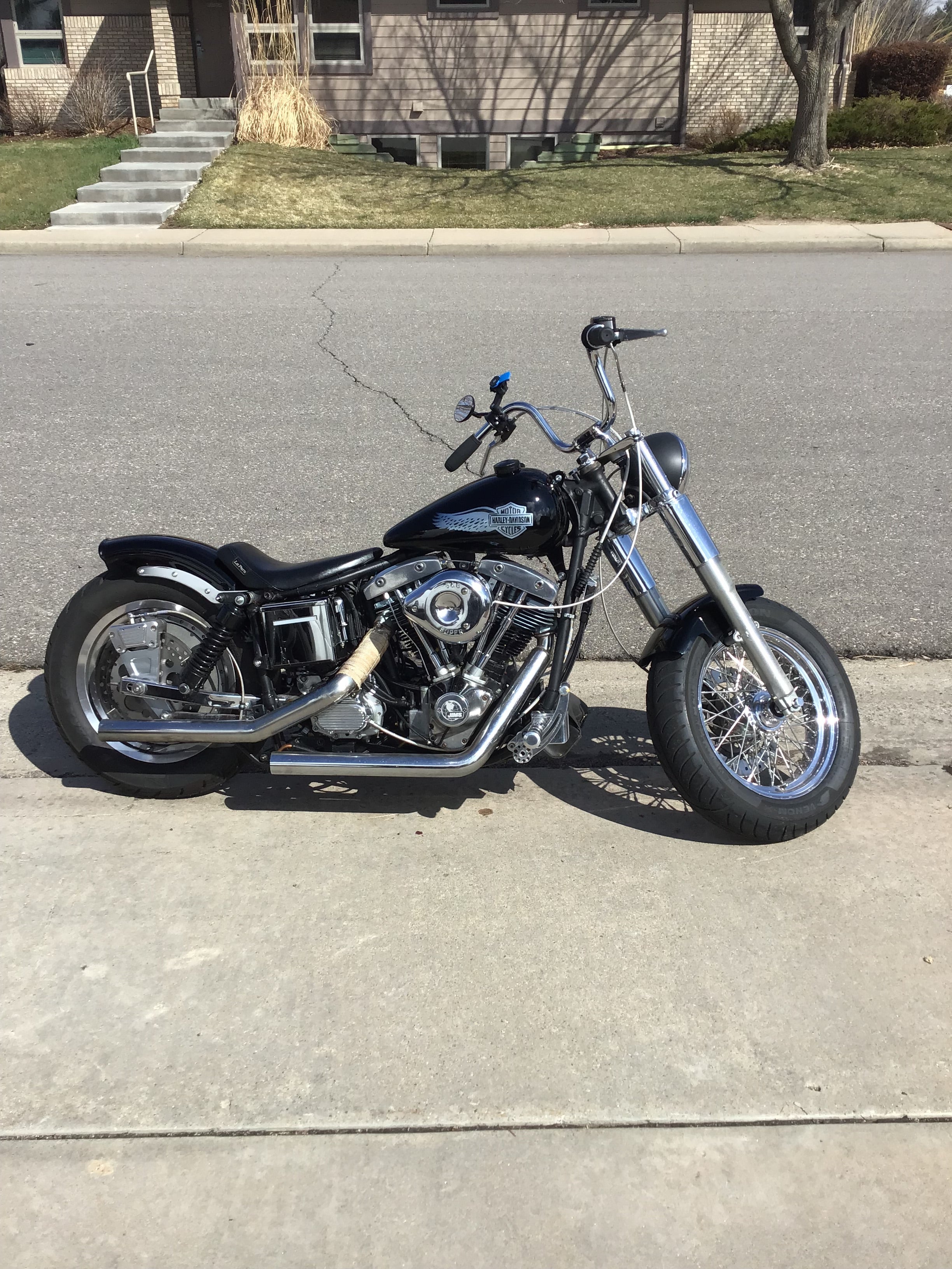 Tamco Paint Murdered Out Black in 1979 Harley-Davidson