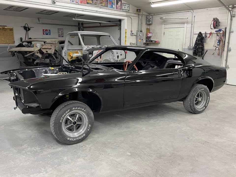 Tamco Paint 1969 Ford Mustang Murdered Out Black