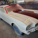 rock it red 1965 ford mustang