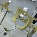 SPRINGTIME YELLOW PARTS OF THE CAR OF  1966 FORD MUSTANG