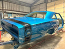 Bright Blue Metallic Car Parts