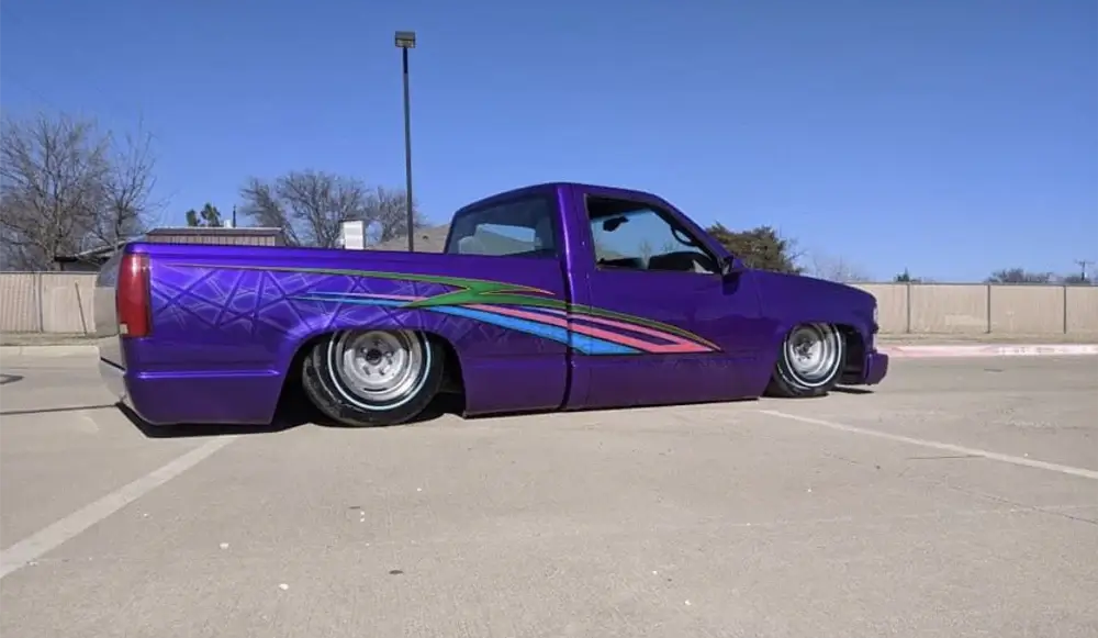Purple Pop Pearl Slammed truck