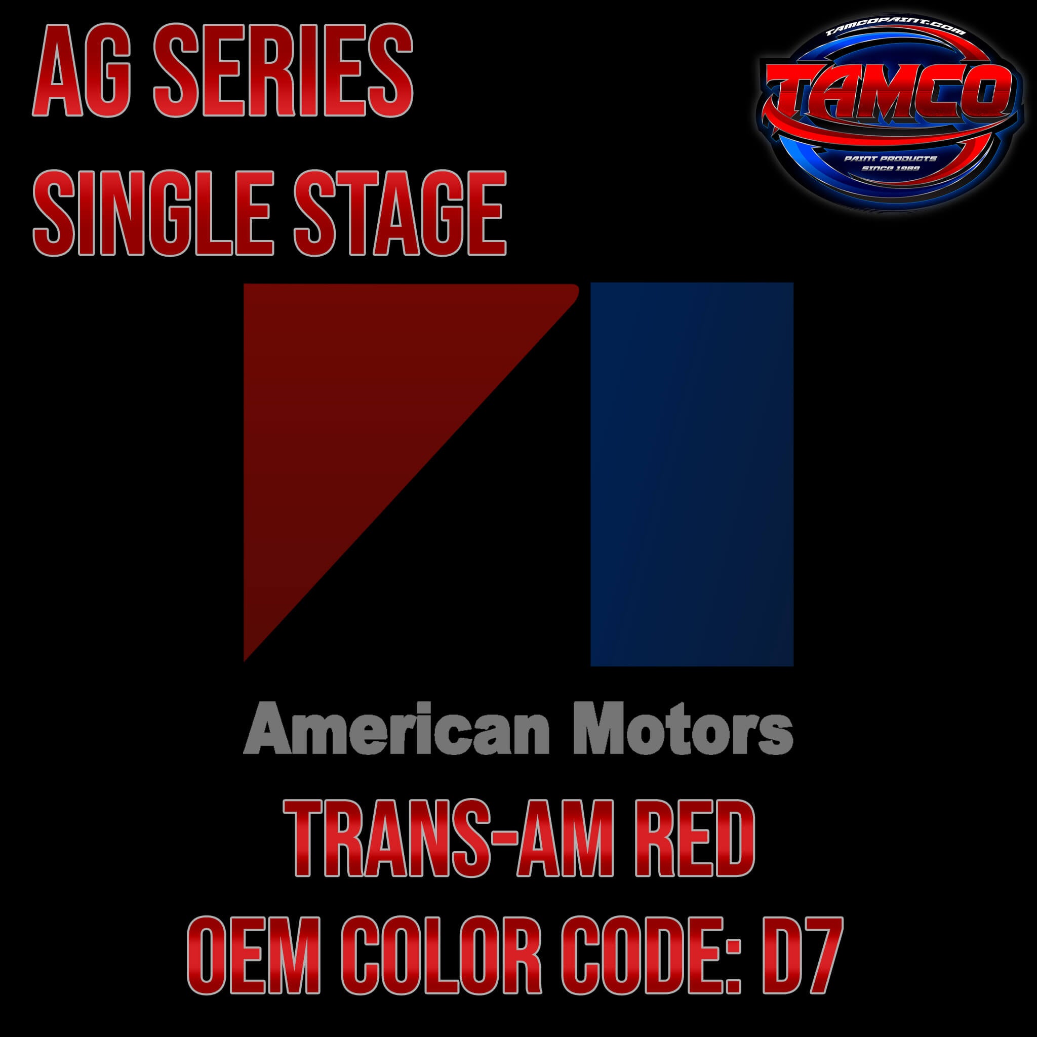 AMC TRANS-AM RED AG SERIES
