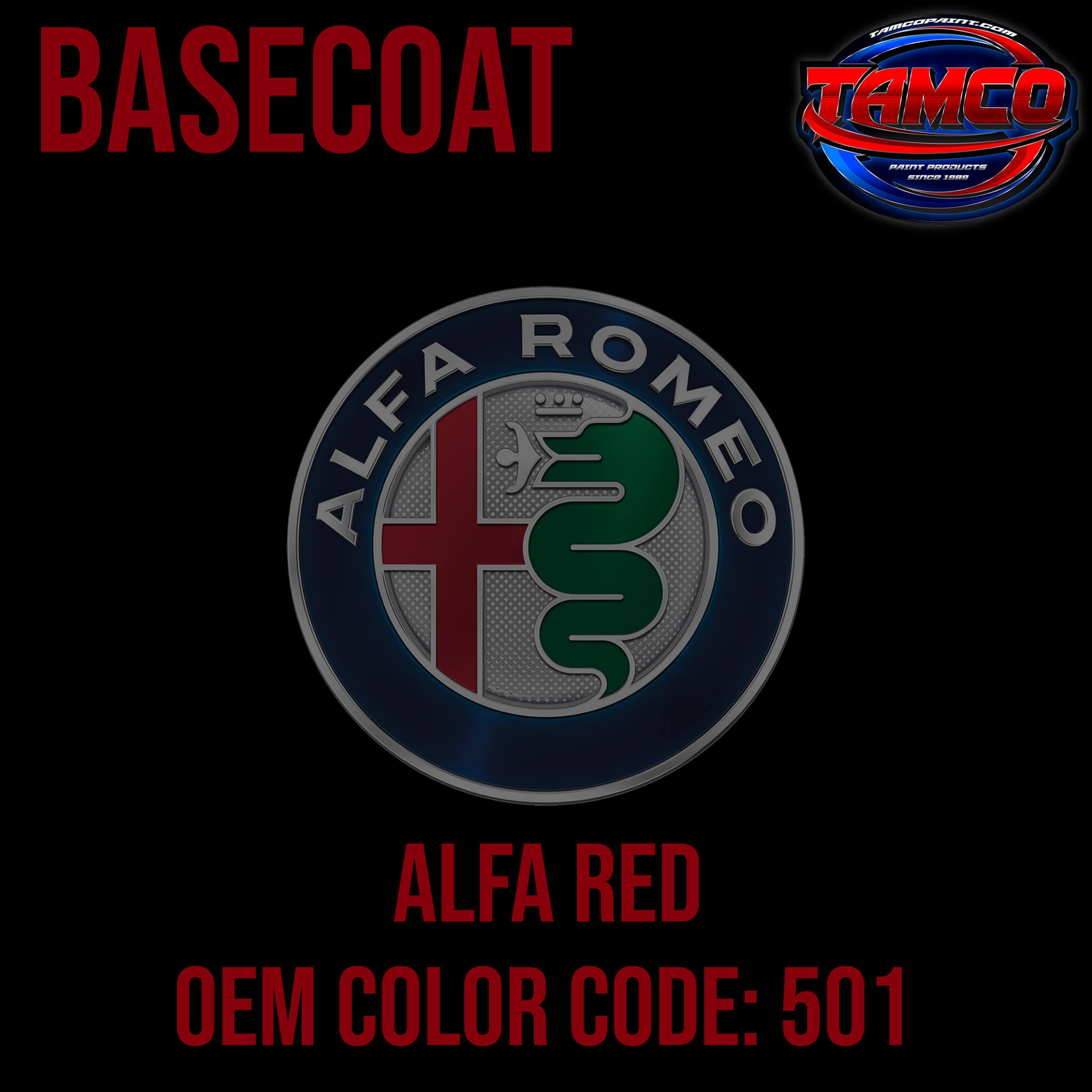 Alfa Romeo Red OEM Basecoat