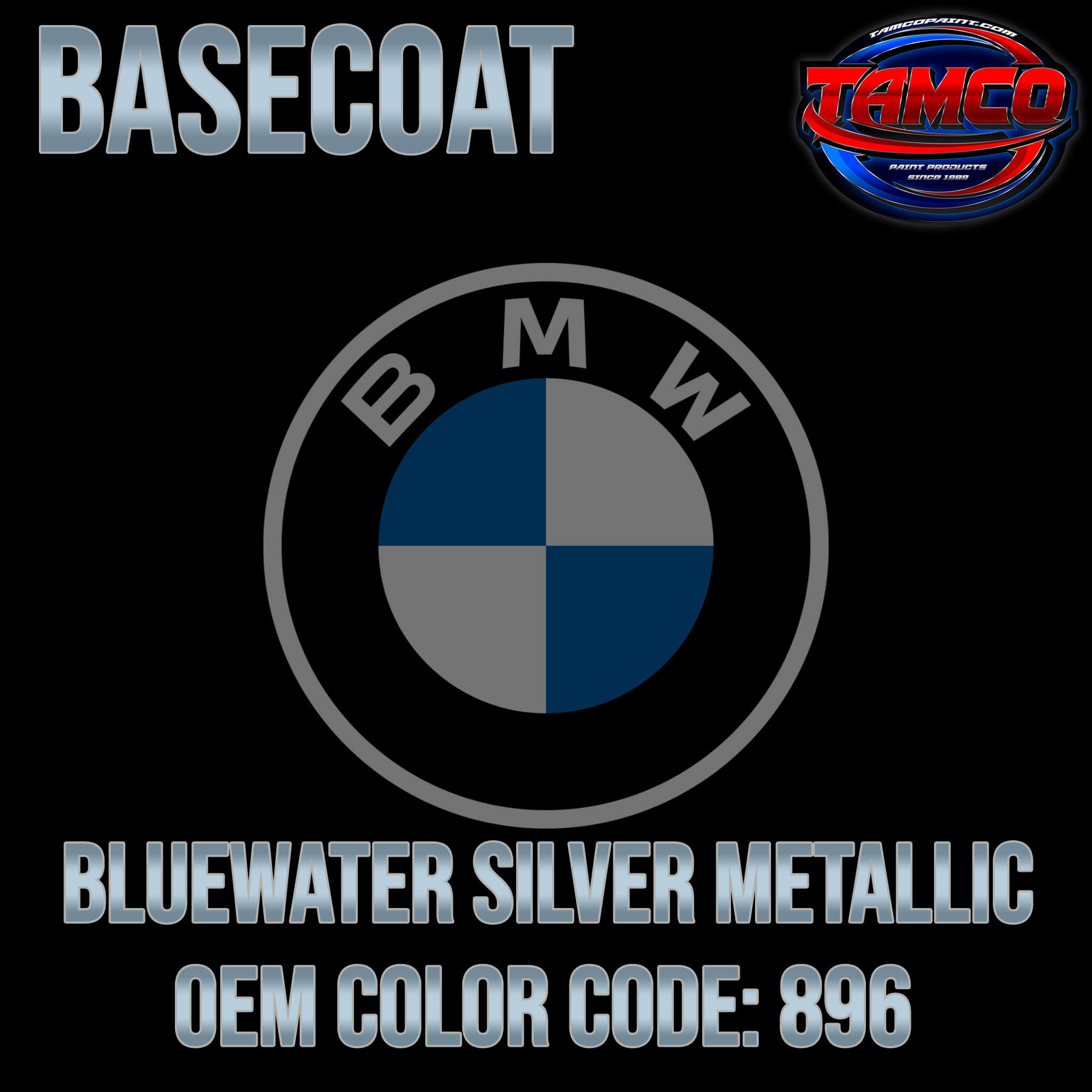 BLUEWATER SILVER METALLIC OEM BASECOAT