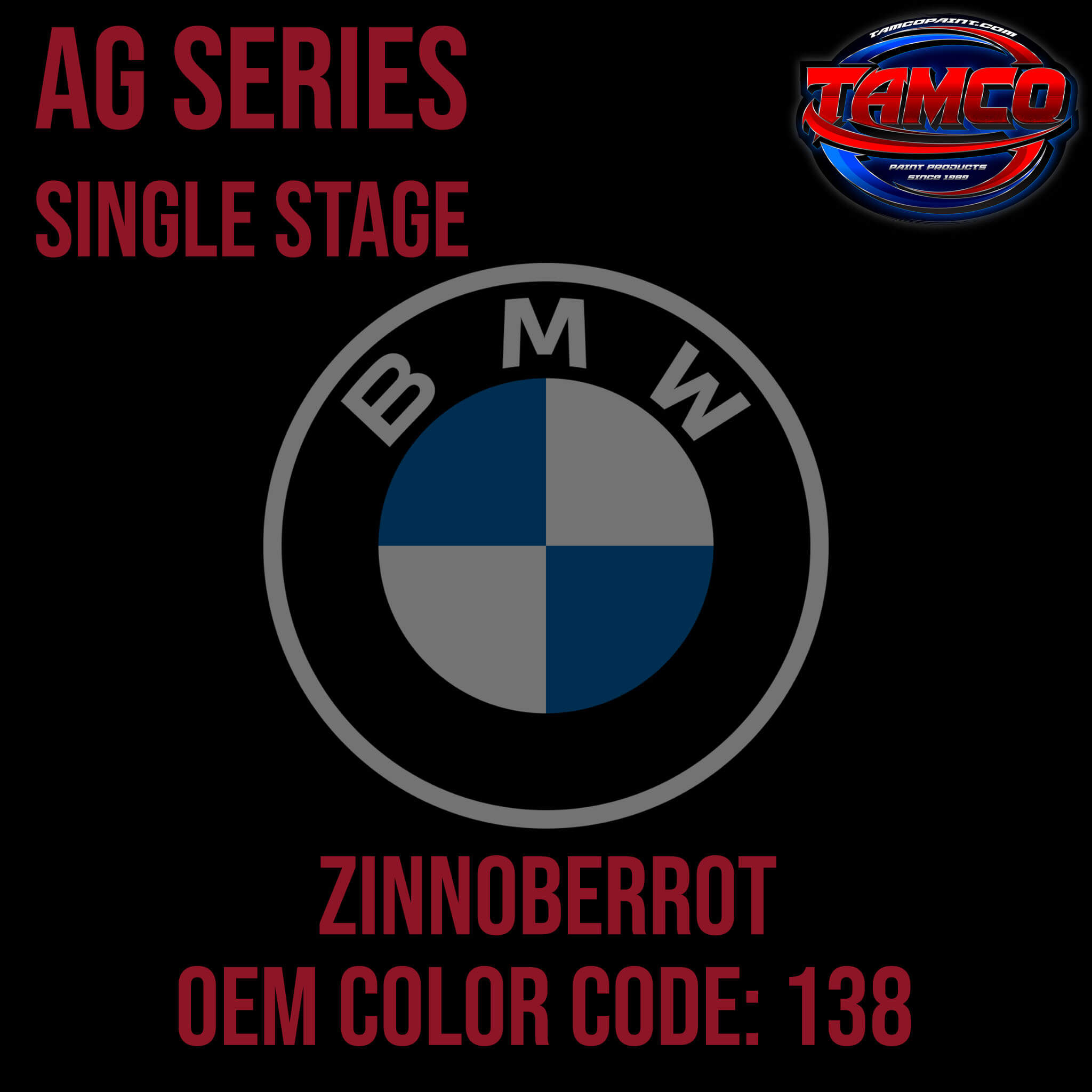 BMW ZINNOBERROT AG SERIES SINGLE STAGE