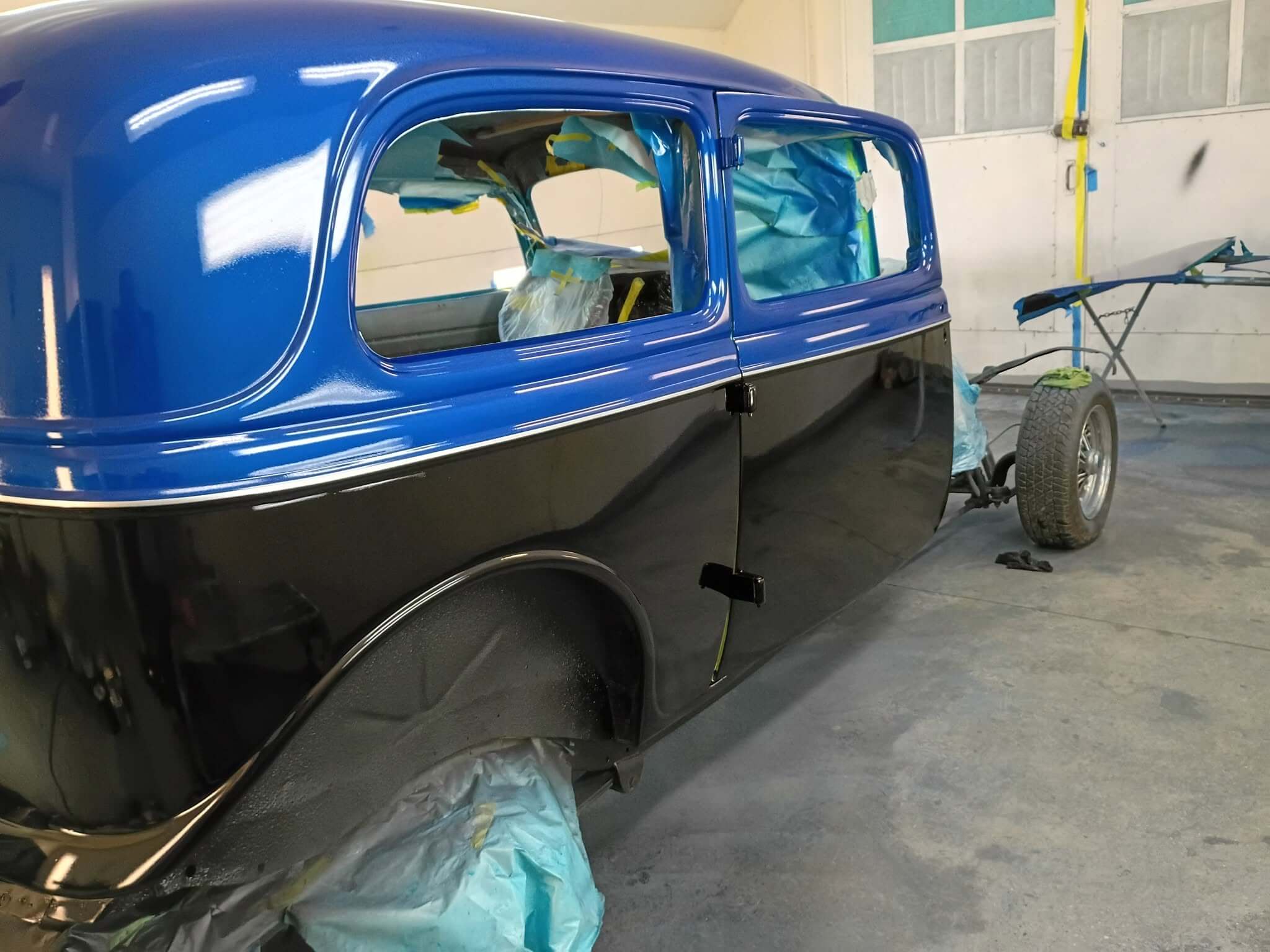 Tamco Paint Candy Pearls and Murdered Out Black 2.0 on 1934 Ford Sedan