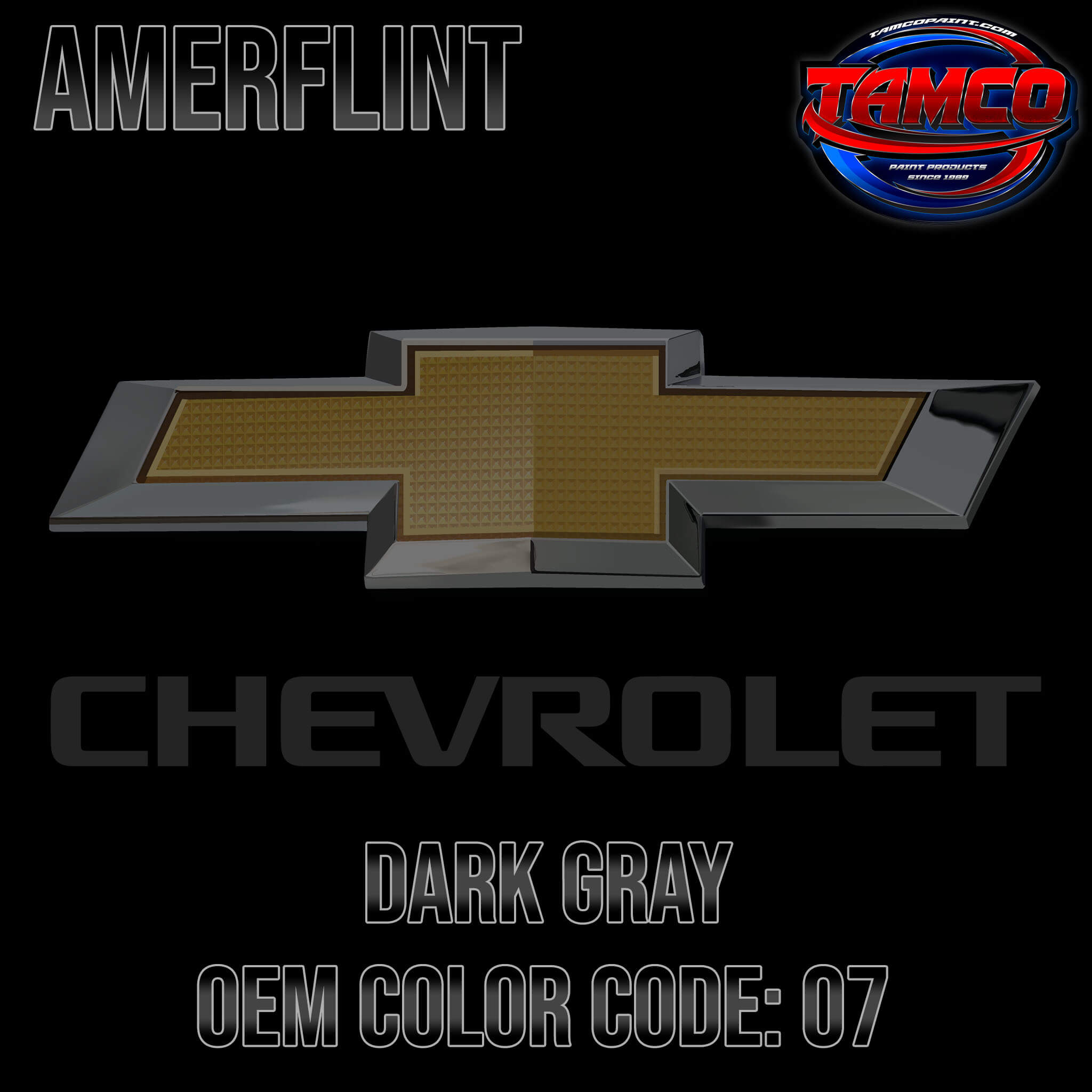 Chevrolet Dark Gray Code 07 OEM Amerflint
