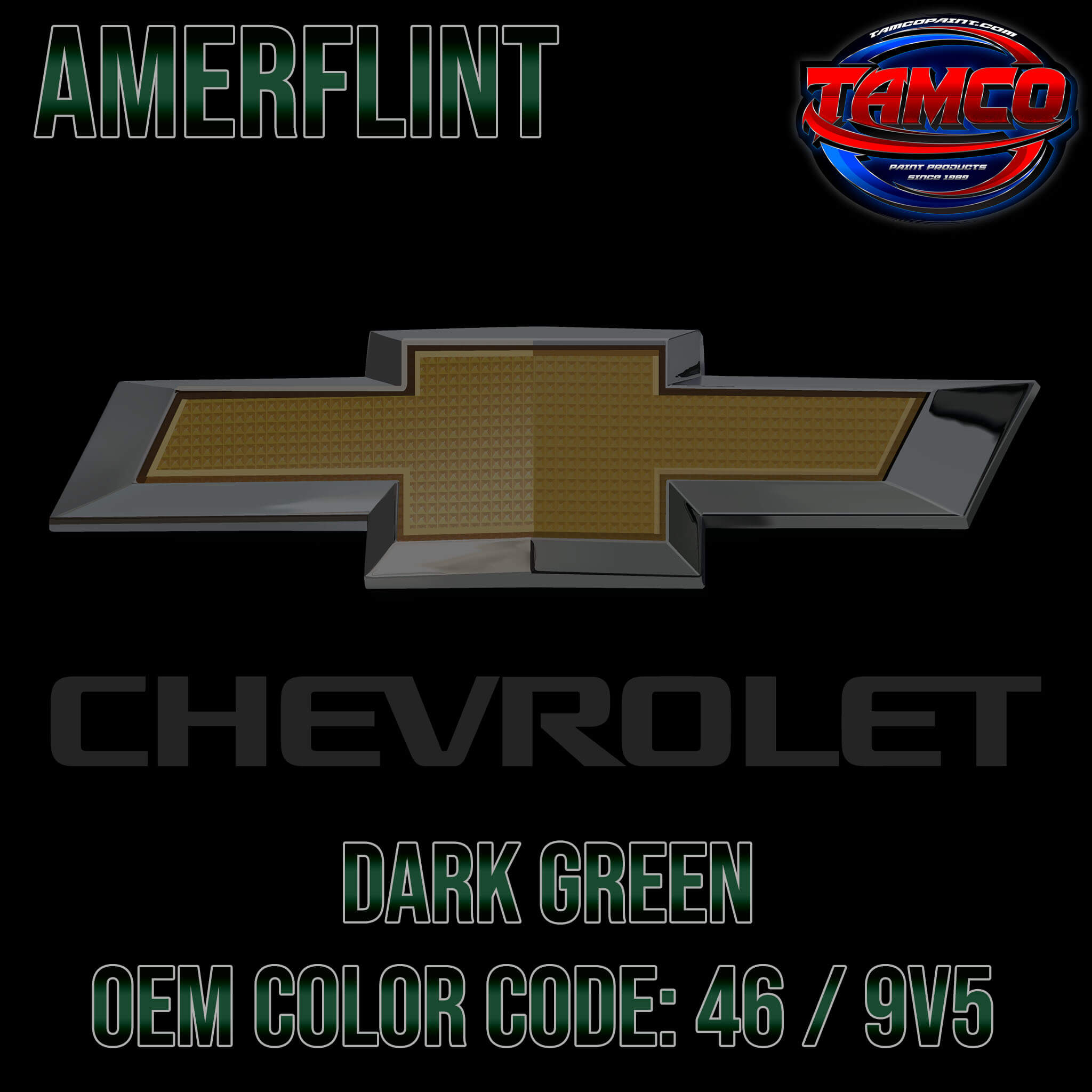 Chevrolet Dark Green Code 46 / 9V5 OEM Amerflint