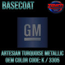 GM ARTESIAN TURQUIOSE METALLIC OEM BASECOAT