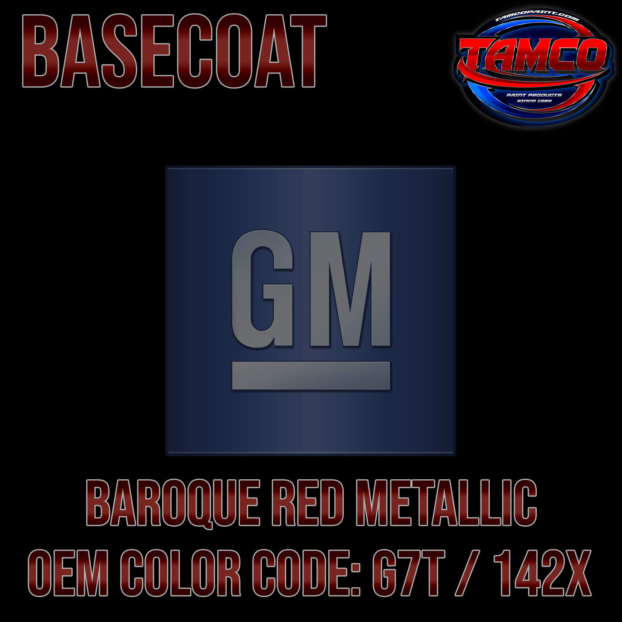 GM BAROQUE RED METALLIC OEM BASECOAT