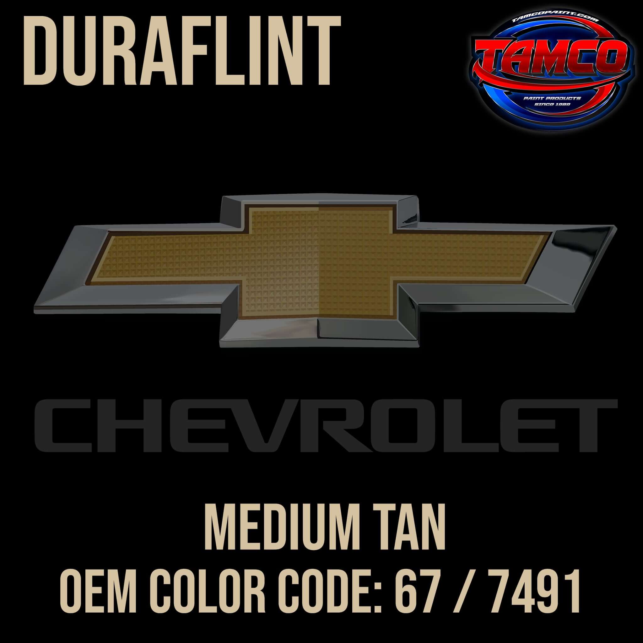 Tamco Paint Chevrolet Medium Tan OEM Color Code: 67 / 7491 Duraflint