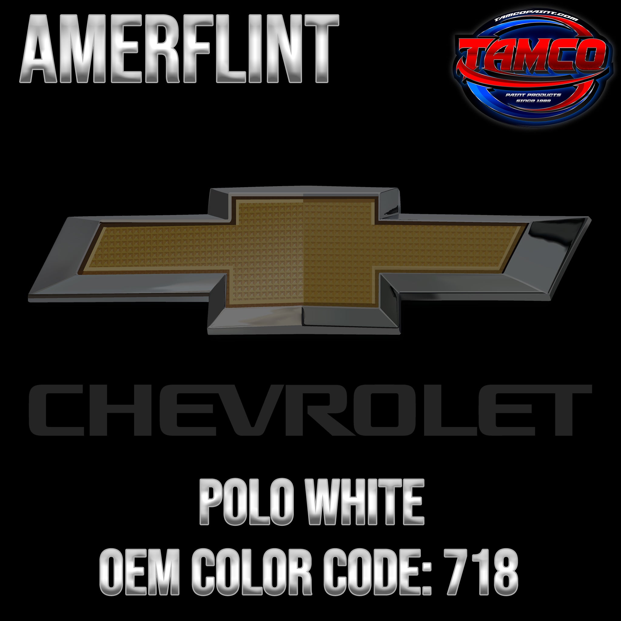 Chevrolet Polo White Code 718 Amerflint